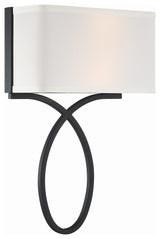 Brinkley 2-Light Black Forged Wall Mount