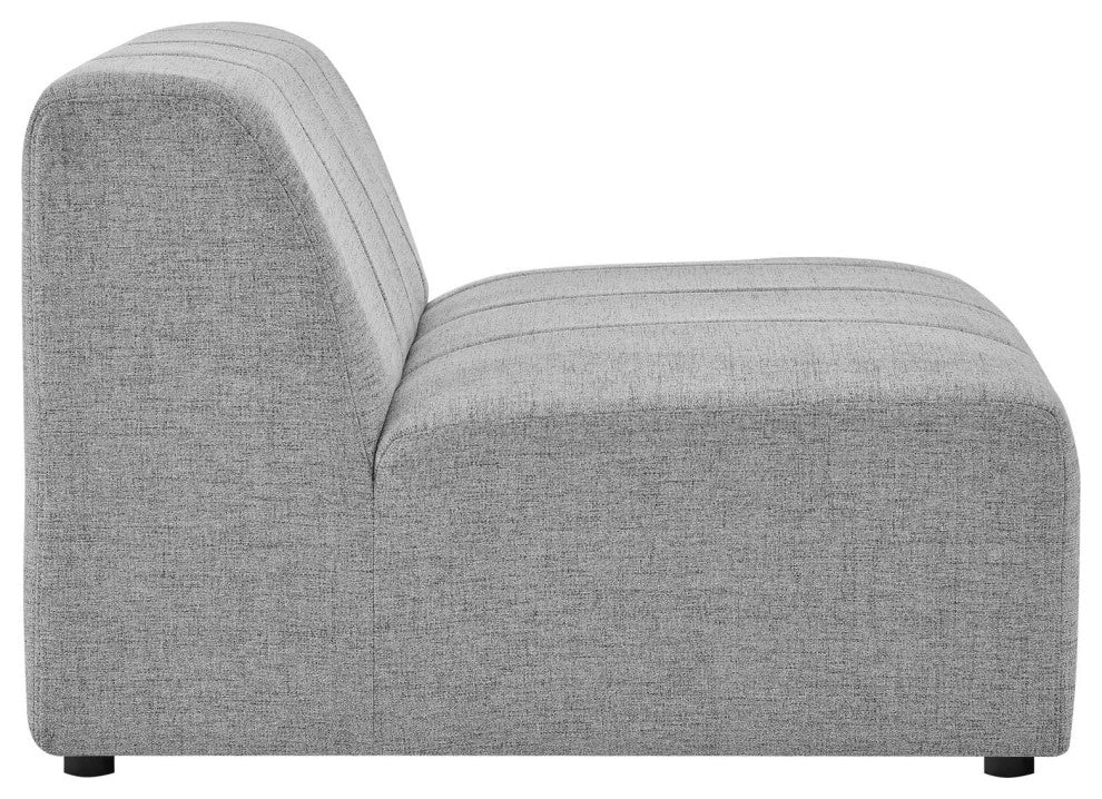 Bartlett Upholstered Fabric Upholstered Fabric 5Piece Sectional Sofa-Light Gray