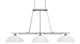 Billiard/Island, 13.75" White Muslin Glass