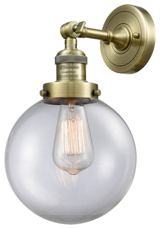 INNOVATIONS LIGHTING 201F-AB-G202-8-LED 1 Light LED Semi-Flush Mount