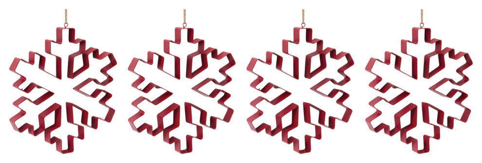 Snowflake Cookie Cutter Ornament, Set of 4