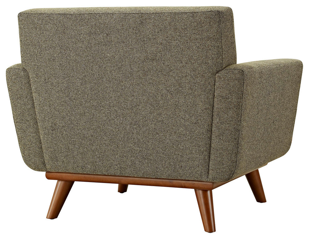 Modern Oatmeal Engage 2 Piece Armchair and Ottoman