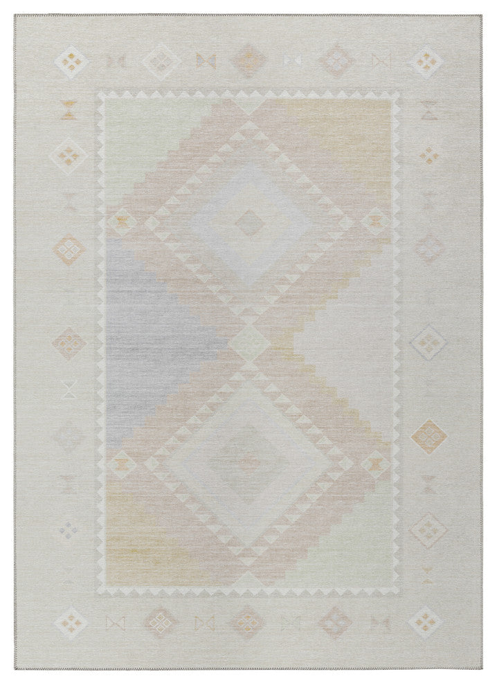 Indoor/Outdoor Phoenix PH2 Ivory Machine Washable 8' x 10' Rug