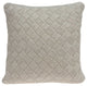 20" X 7" X 20" Charming Transitional Beige Accent Pillow Cover With Poly Insert