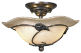 Vaxcel Lighting LK38812 Vine 2 Light Semi-Flush Indoor Ceiling - Oil Shale