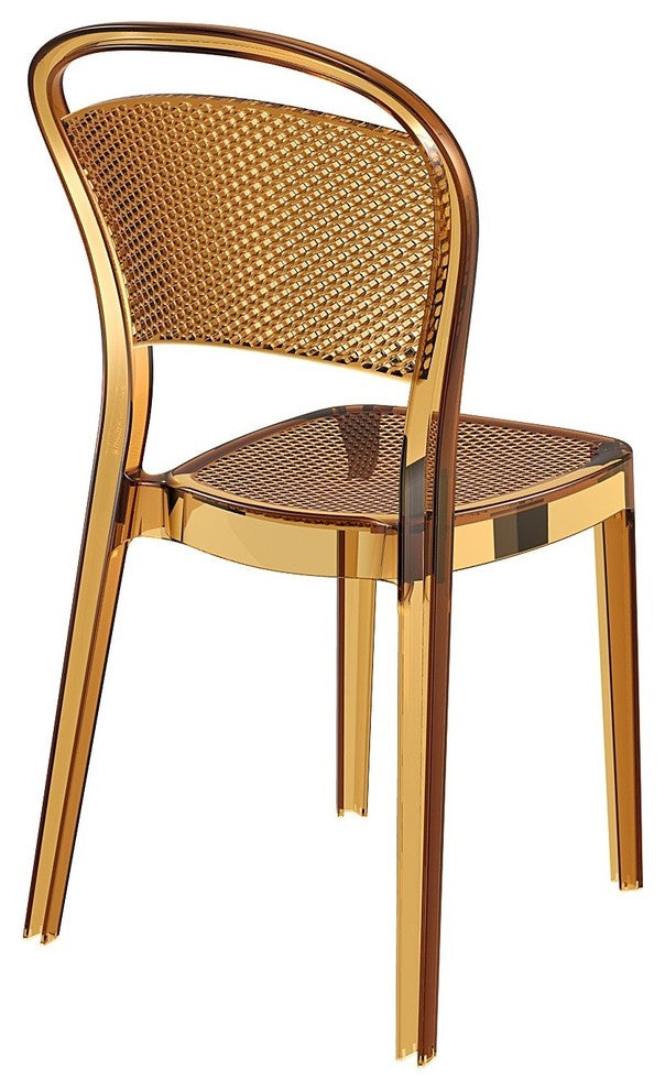 Compamia Bee Dining Chairs, Set of 2, Transparent Amber