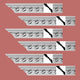 Ornate Cornice White Urethane Carlotta Design 6 Pieces Totaling 564" Length