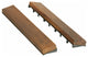 Bare Decor EZ-Floor End Pin-Side Trim Piece, Solid Teak, Set of 8