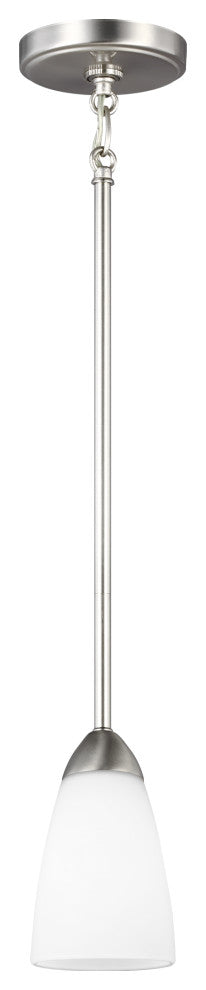 Seville 1-Light Mini-Pendant, Brushed Nickel