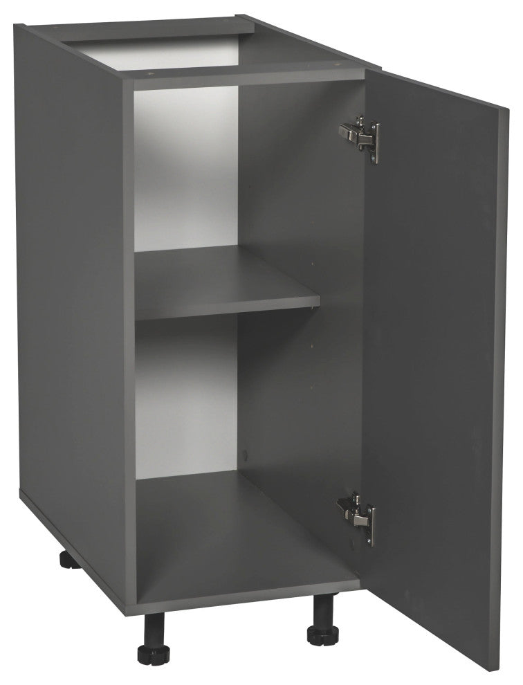 9 Base Cabinet High Single Door with Grey Gloss door