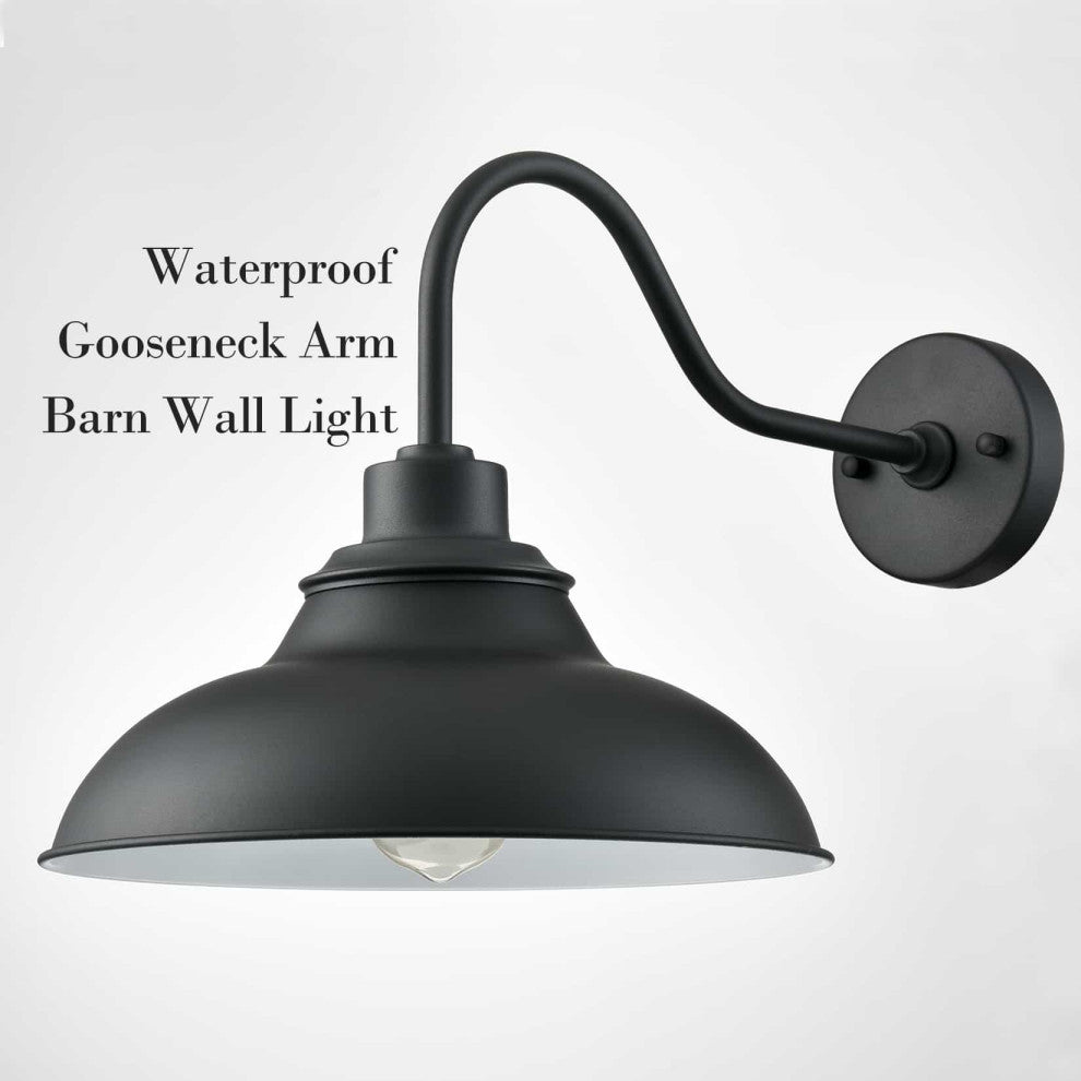 Farmhouse Black Wall Sconce Indoor/Outdoor