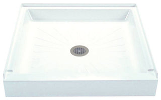 Mustee, Shower Base, White, 32"x32"x5"
