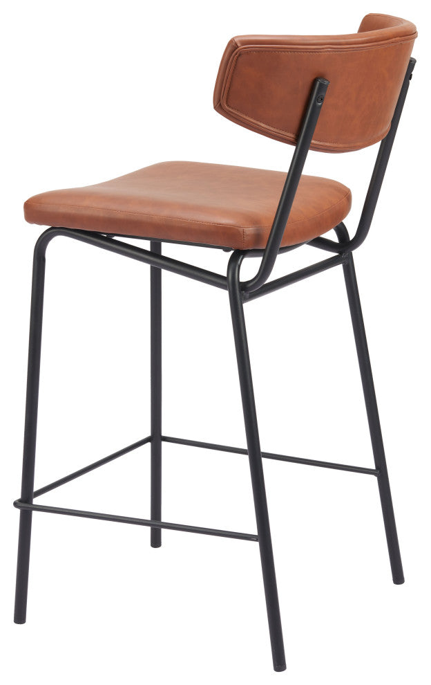 Charon Counter Stool (Set of 2) Vintage Brown