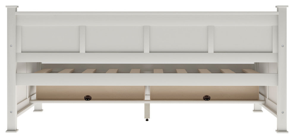 Modern and Rustic Casual Style Daybed, Cream White
