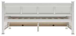 Modern and Rustic Casual Style Daybed, Cream White