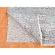Sea Foam Green Wool and Silk Hand Knotted Broken Persian Design Rug 8'x10'