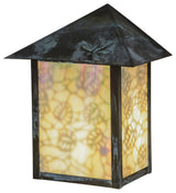 9 Wide Seneca Lotus Leaf and Dragonfly Wall Sconce