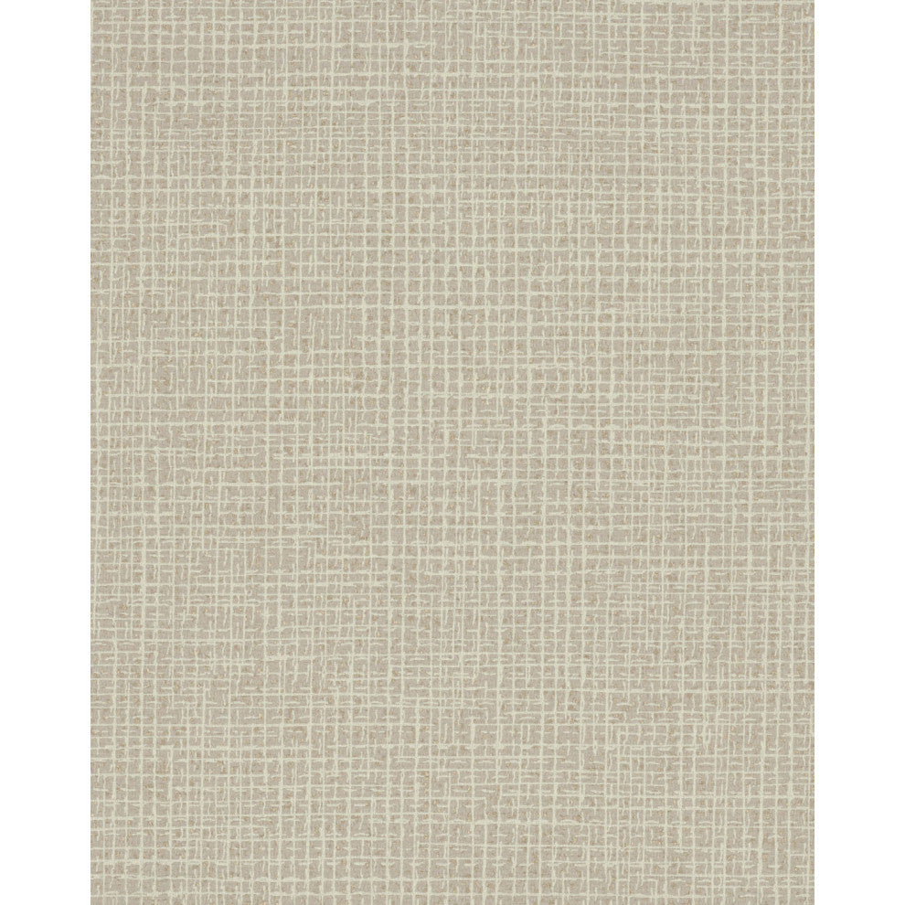 Light Brown Metallic Randing Weave Wallpaper