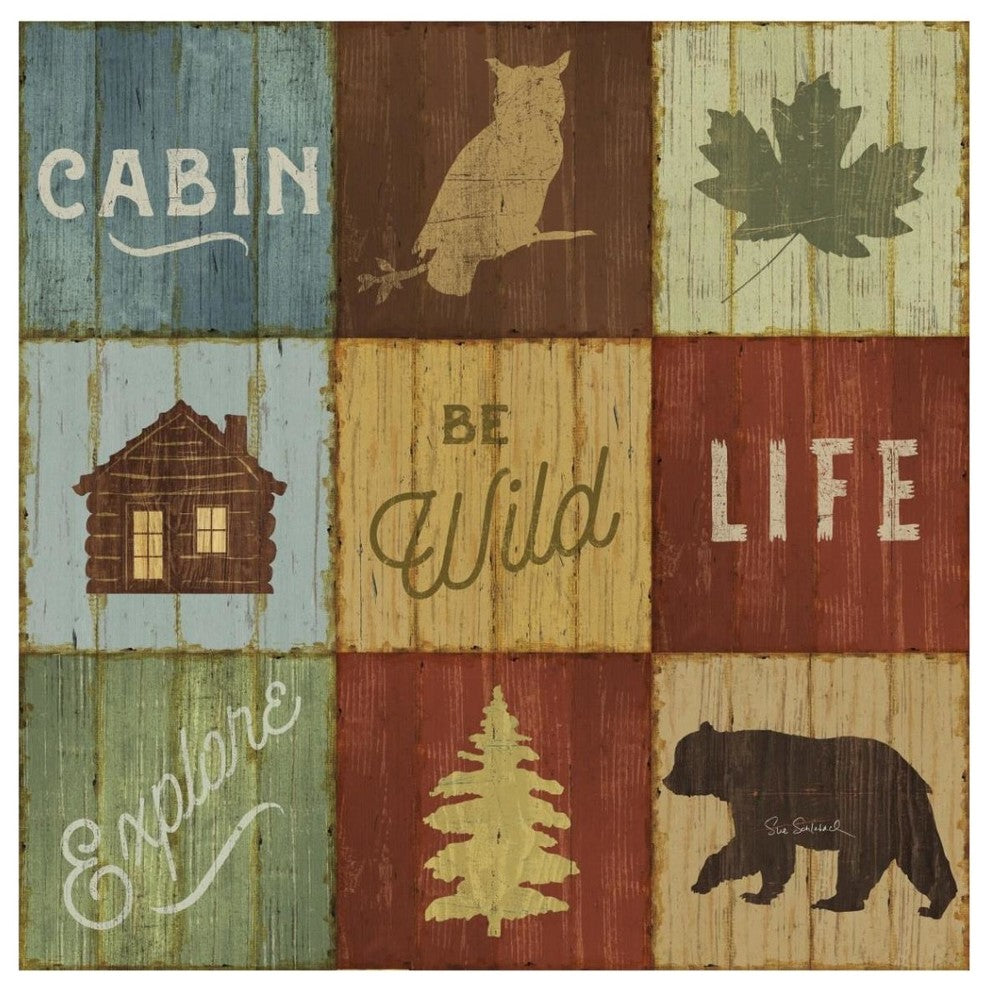 "Lake Lodge VIII" Digital Paper Print by Sue Schlabach, 42"x42"