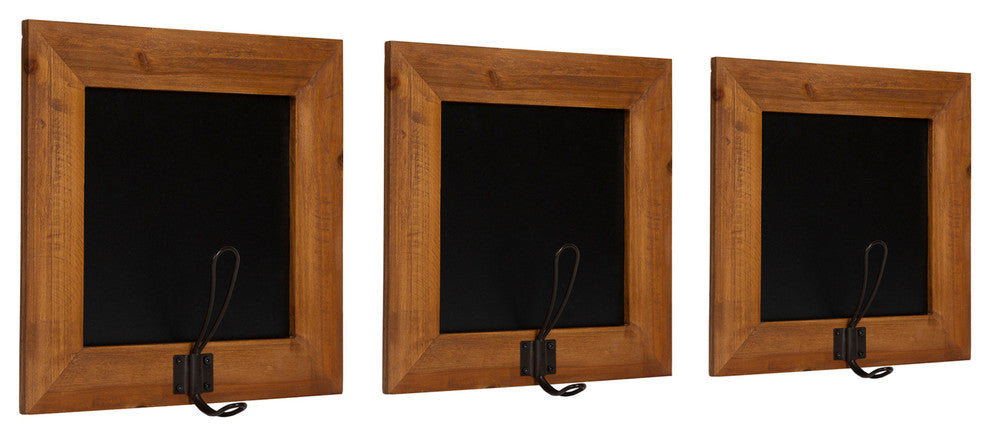 Jeran Wall Mounted Wood Chalkboards 3 Piece Set