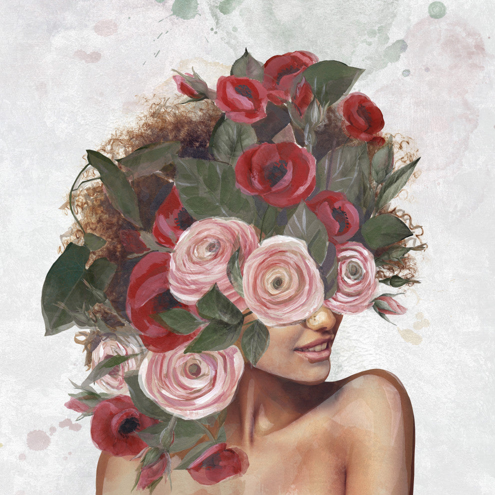 "A Little Bit Sassy" Painting Print on Wrapped Canvas, 24x24
