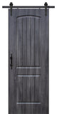 Midnight Solid 2 Panel MDF Barn Door, 32" X 96"