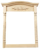Unfinished Maple Wood Hand Carved Decorative Mirror Frame