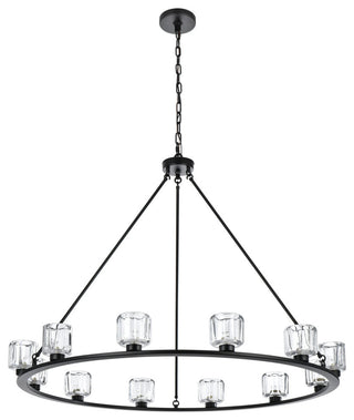 Home Living 48" Chandelier, Black