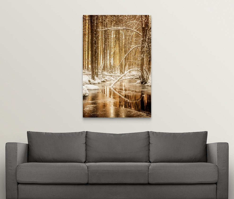 "Heart of Gold" Wrapped Canvas Art Print, 32"x48"x1.5"