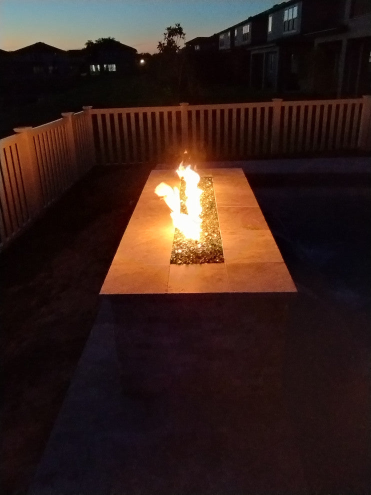 26" 3-Piece Trough Burner and Complete Basic Propane Fire Pit Kit