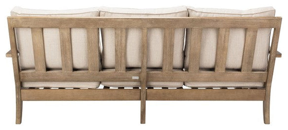 Safavieh Martinique Wood Patio Sofa, Natural
