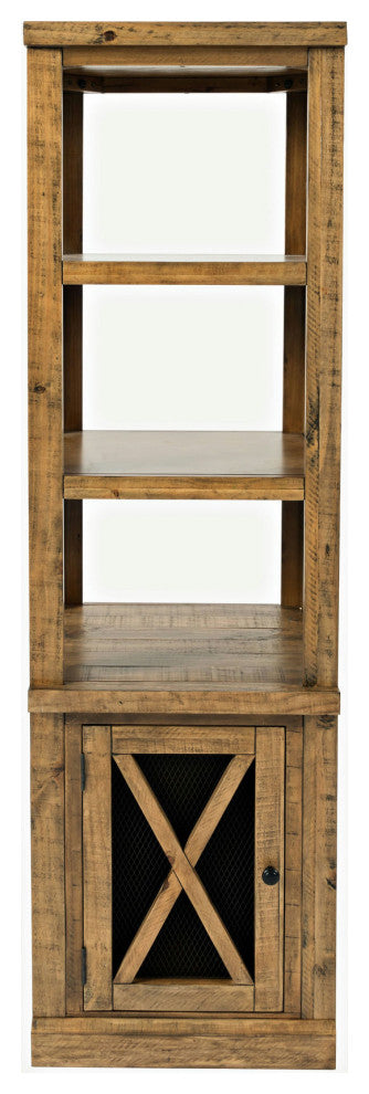 Telluride Rustic Distressed Pine Two Pier and Bridge Set