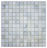 Calacatta Polished 1x1 Marble Mosaic