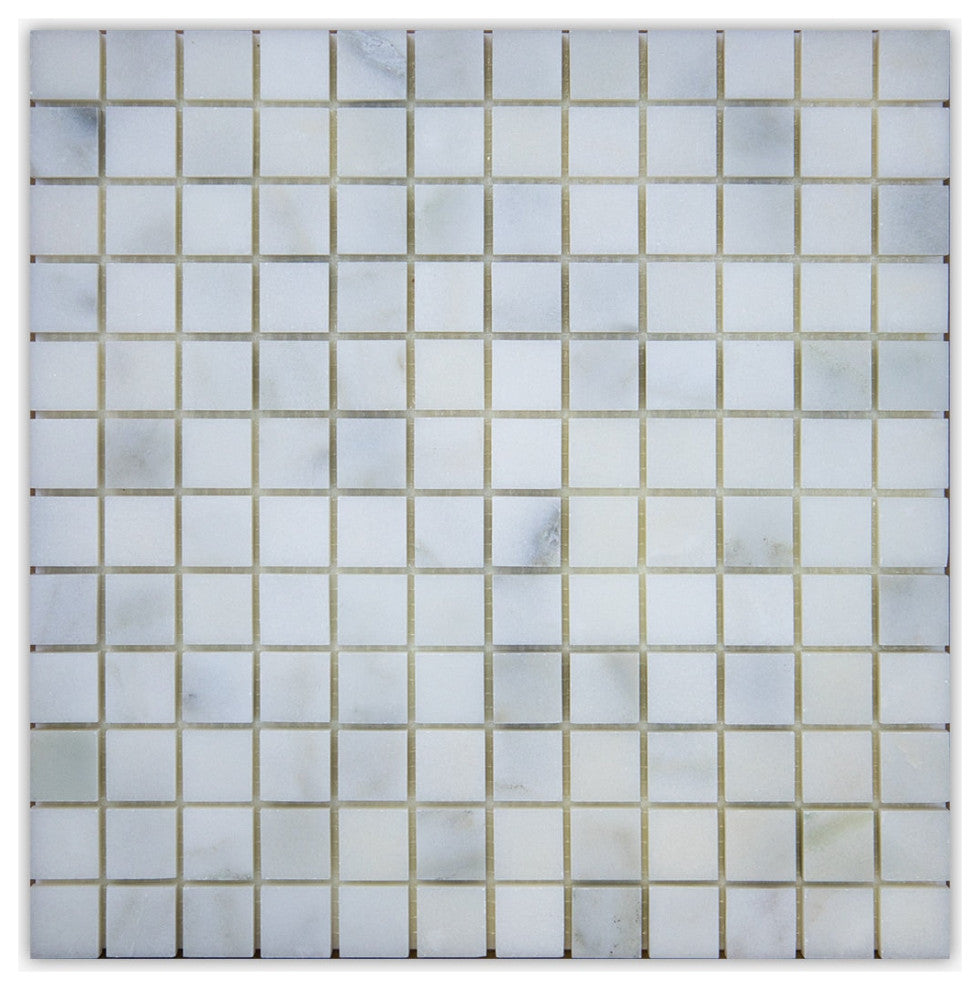 Calacatta Polished 1x1 Marble Mosaic