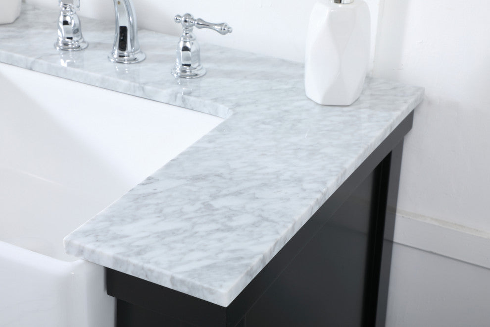 Home Living 22" Farmhouse Black-Light Bathroom Vanity