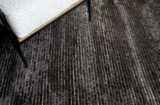 Kaza Hand-Knotted Wool Charcoal/Brown Area Rug
