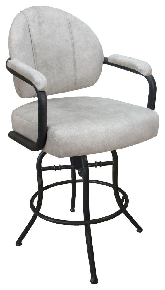 Swivel Tilt Metal Counter 26" 30" Bar Stool M-70, Outlier Stucco - Grey, 30"