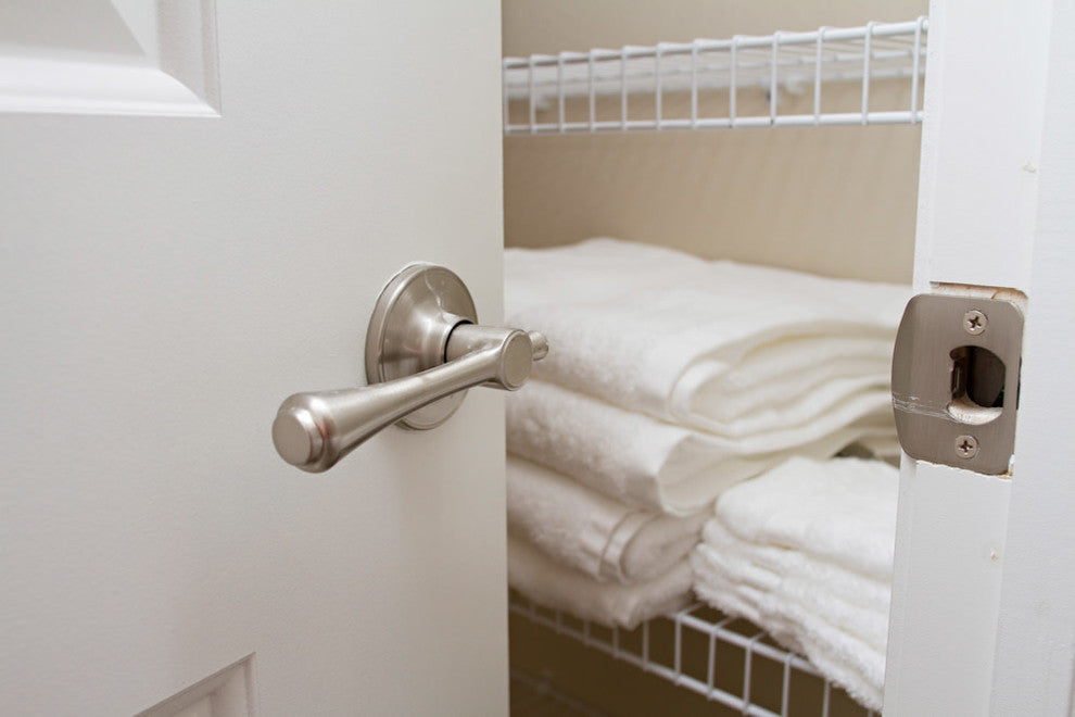 Design House 755413 Ironwood Passage Door Lever Set - Satin Nickel