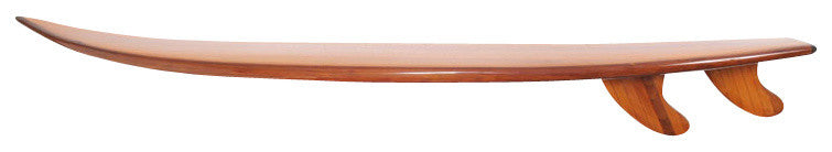 Half-Surfboard Shelf handmade wooden boat
