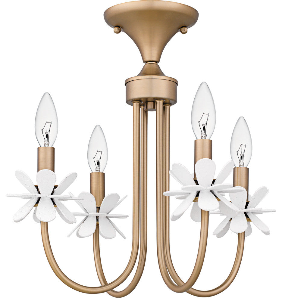 Quoizel REY1716 Remy 4 Light 16"W Semi-Flush Ceiling Fixture / - Bronze Gold