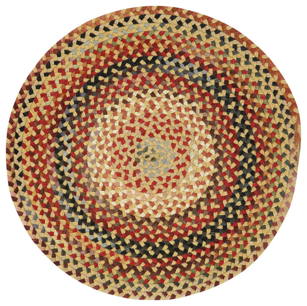 Capel St. Johnsbury Wheat 0440_100 Braided Rugs - 8' 6" Round