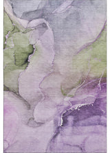 Premium Machine Washable Mayfield AMF521 Purple 3' x 5' Rug