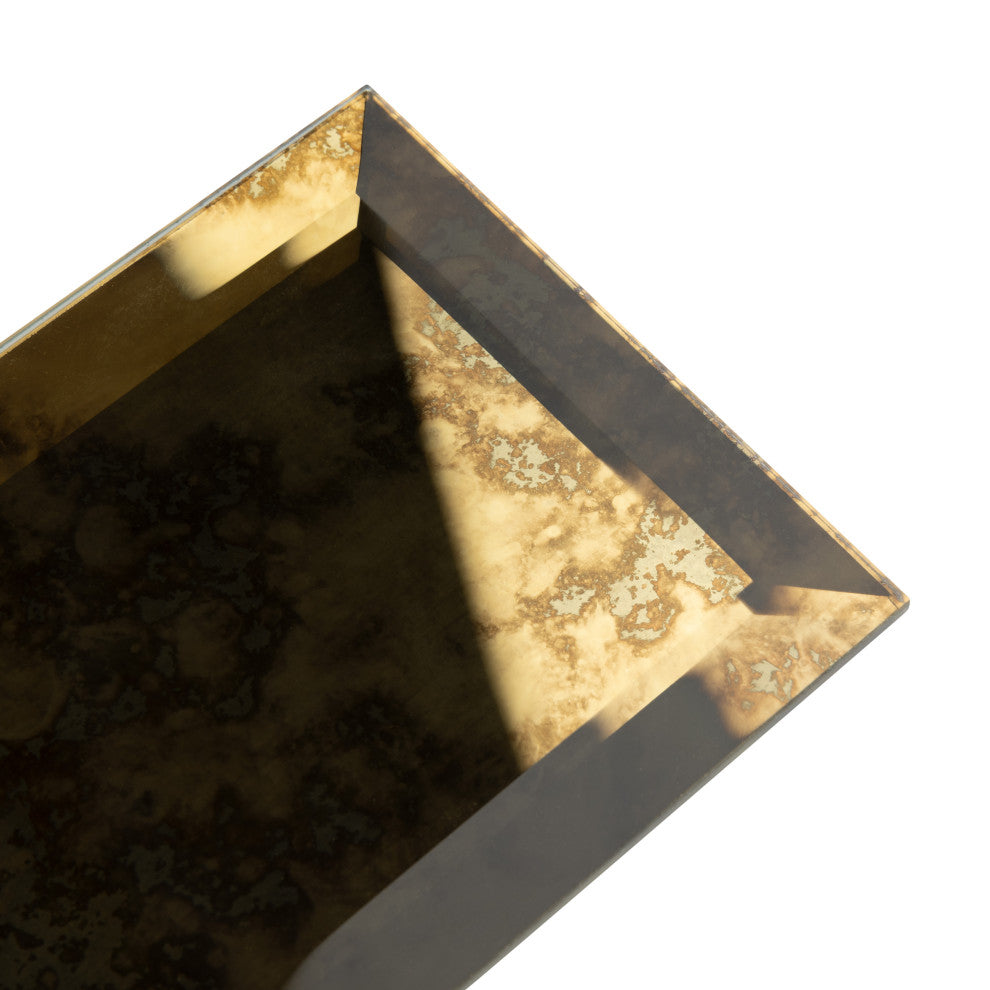 Lustre Beveled Antique Gold Glass Wall Tile