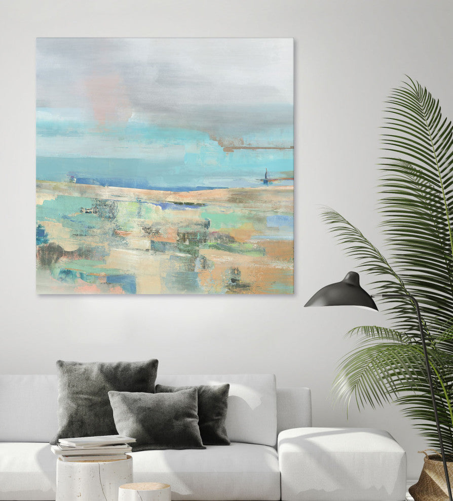 Low Tide I - 54 x 54 by Nancy Ngo