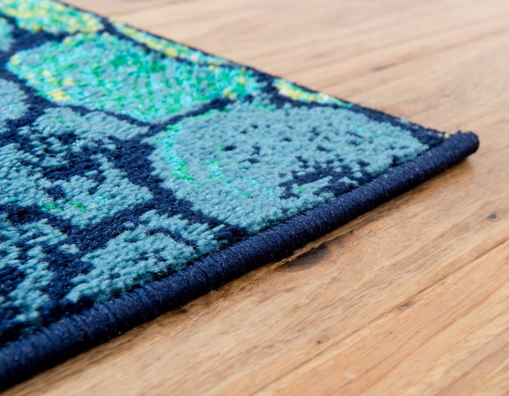Unique Loom Light Green Metro Pebbles Area Rug, 5'x8"