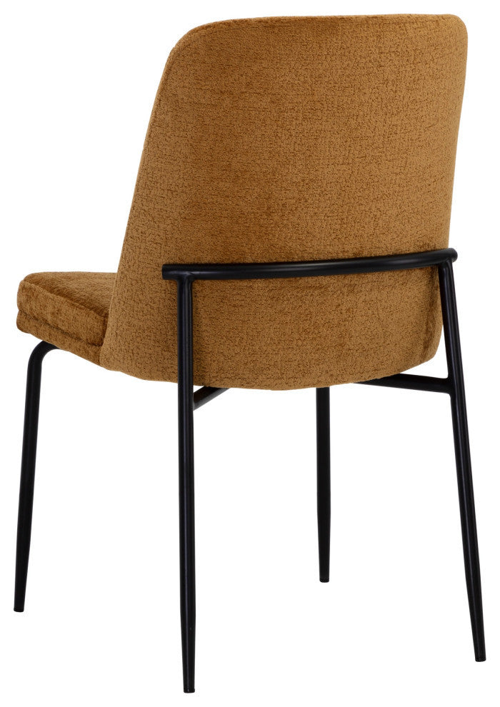 Zeke Dining Chair, Black, Bergen Marmalade, Set of 2