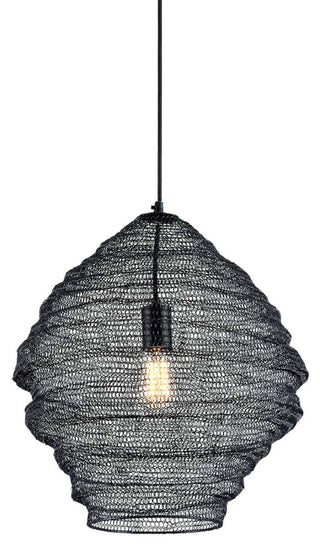Troy Lighting F6772 Wabi Sabi 1 Light 18"W Pendant - Black