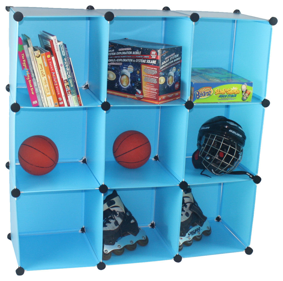 Expandable Polypropylene Cube Storage, Blue