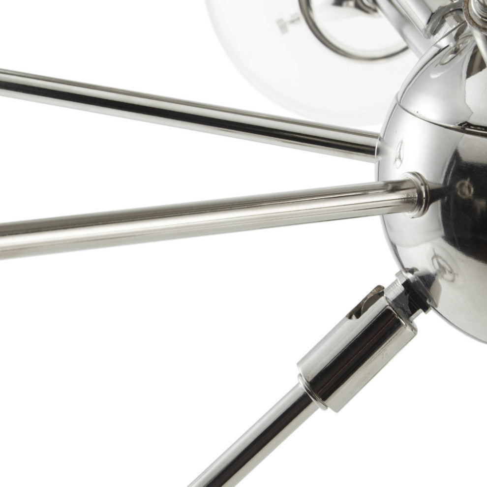 INK+IVY Paige 12-Light Chandelier with Oversized Globe Bulbs Silver