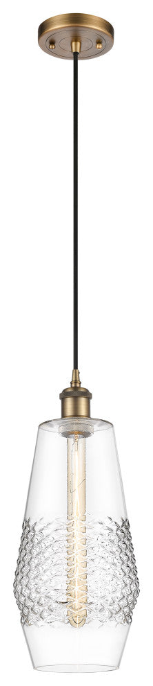 Innovations 516-1P-BB-G682-7-LED 1-Light Mini Pendant, Brushed Brass